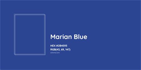 Marian blue color code